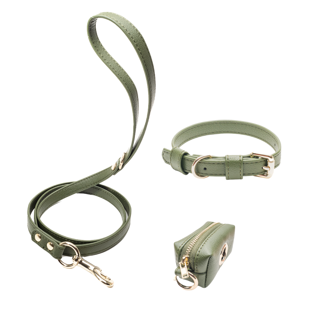 Green Walking Set Bundle – Collar Variant